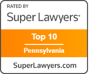 Super Lawyers Top 10 PA Badge